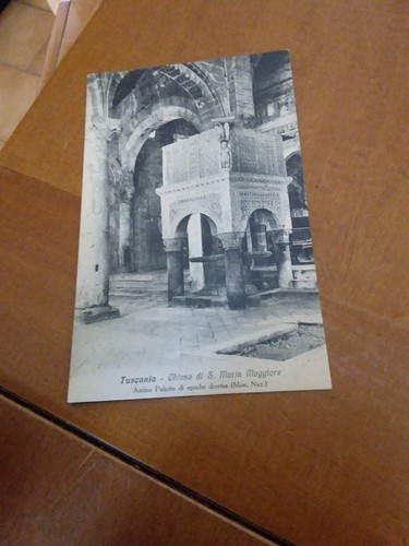 Cartolina tuscania chiesa - tuscania,