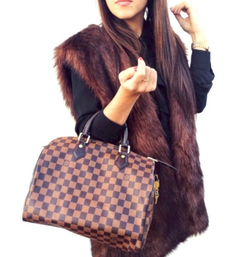 Zara brown soft faux fur - brown,