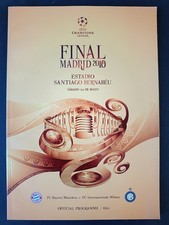 Programma Ufficiale Champions League Final Madrid 2010 Bayern Inter