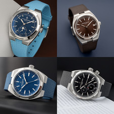 Cinghia in fluorogomma per Vacheron Constantin Overseas modello lusso convesso 25-8,5 mm