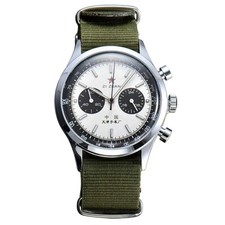 🟢 - Orologio Militare Cronografo Aviazione Cinese 1963 Panda Homage Vintage