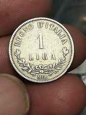 Moneta 1863 Italia Regno 1