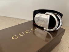 Cintura Gucci in Tessuto Nera