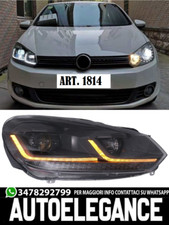 1814 FARI ANTERIORI ADATTI PER GOLF 6 2008-2013 LOOK 7.5 LED DINAMICI