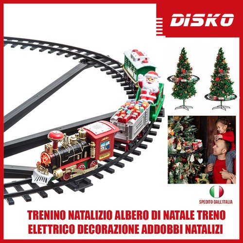 Trenino natalizio albero - natalizio,