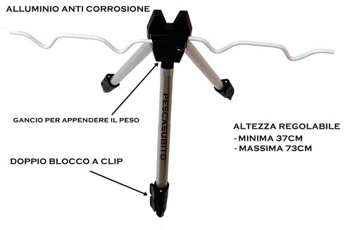 Mini tripode reggi canne - tripode,