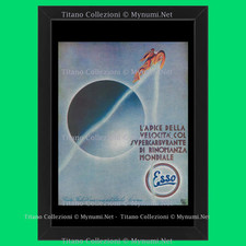 Anni '30  * Pubblicità Originale "Esso - GES 934, L'Apice della Velocità, Col Su