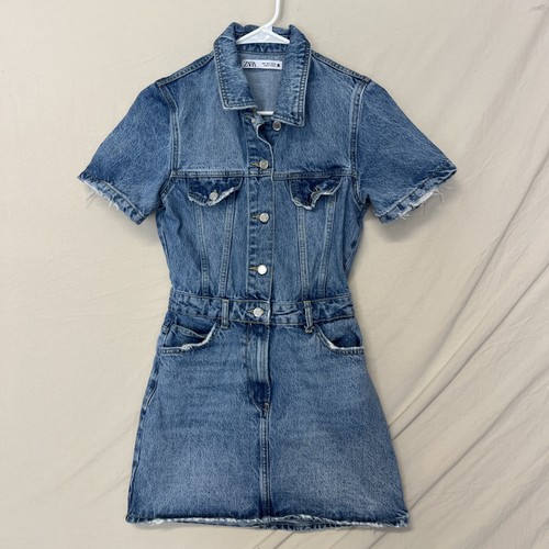 Zara denim manica corta - denim,