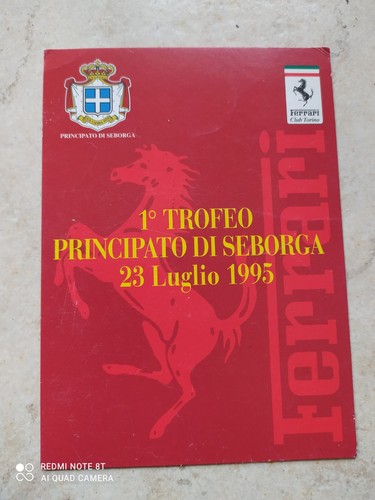 Cartolina ferrari trofeo - cartolina,