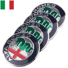 4 Coprimozzo Adesivi 56 mm per ALFA ROMEO Giulietta 159 Brera Cerchi in lega 