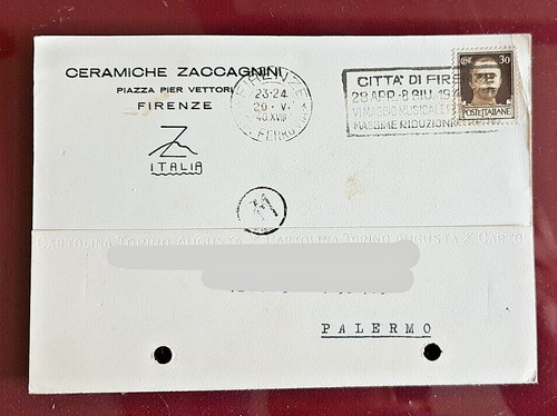 Cartolina ceramiche zaccagnini - cartolina,