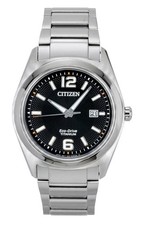 Orologio Uomo Citizen Super Titanio Quadrante Nero Abito Eco Drive AW1641-81E