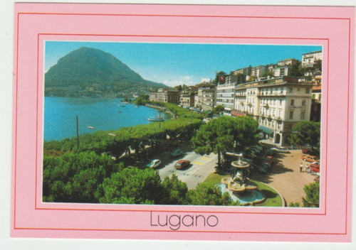 Lugano switzerland postcard - lugano,
