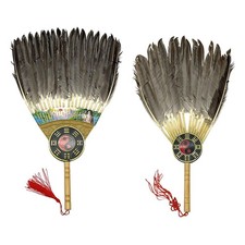 ventaglio cinese di piume Zhuge Liang, ventaglio estivo cinese per