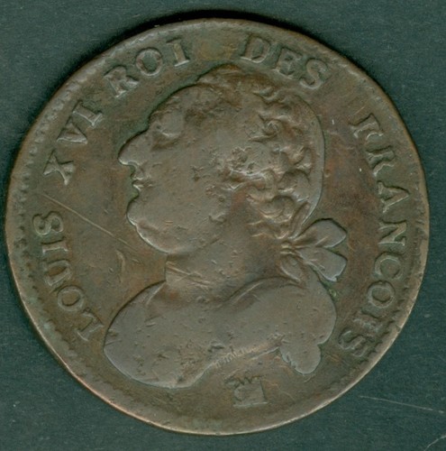 Monnaie bronze louis xvi - bronze,
