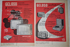 VECCHIA PUBBLICITA' ADVERT - GELOSO RADIO TV  - SEL2