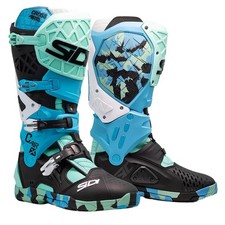 STIVALI SIDI CROSSAIR X MOTO CROSS ENDURO MESSY CYAN LEGGERISSIMO SNODO TG 43