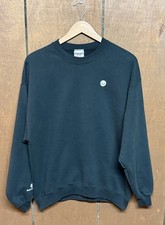Felpa VINTAGE Herman Miller adulto taglia grande nera pullover casual uomo anni 90