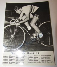 Ciclismo/cyclisme cartolina Guido Messina con autografo originale