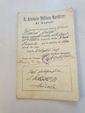 TESSERA R. ARSENALE MILITARE