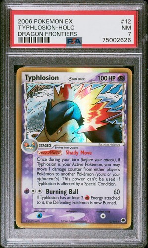 Carta pokemon psa typhlosion - pokemon,