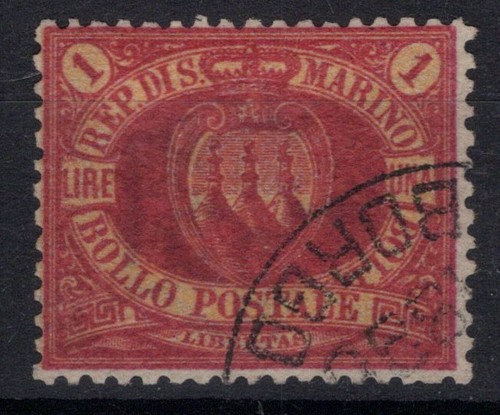 San marino 1892 stemma - marino,