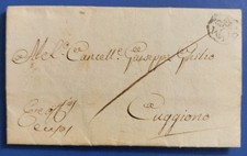 1783 da Milano a Cuggiono - col testo - timbro corriere postale "M.M. Pedoni"