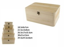 5 Scatole In Legno Decoupage