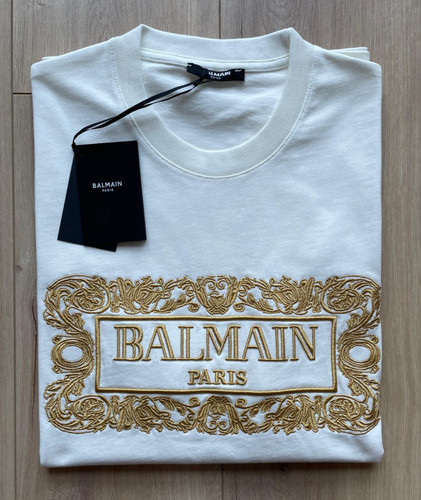 Shirt balmain uomo bianca - t-shirt,