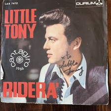 Autografo LITTLE TONY su 45