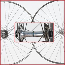 SET RUOTE TUBOLARI SHIMANO 600 TRICOLORE FIAMME VINTAGE CORSA STRADA 36h