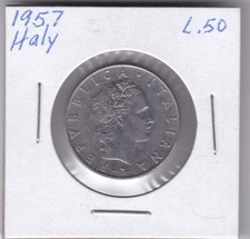 1957 Italy 50 Lire