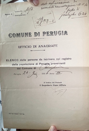 Elenco anagrafe perugia - anagrafe, felli