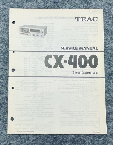 Teac 400 cassetta manuale - teac,