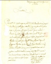1825 TORINO Supplica soldato Salvatore ADDIS carcerato senza scarpe e pantaloni