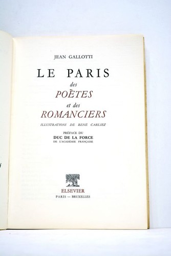 Livre ancien gallotti paris - ancien, le