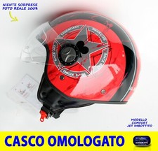 Casco jet rosso Taglia L