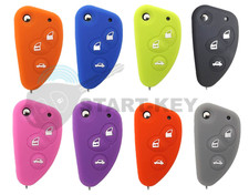 Custodia silicone chiave pieghevole Alfa Romeo 156 147 166 Chiave 3 tasti 