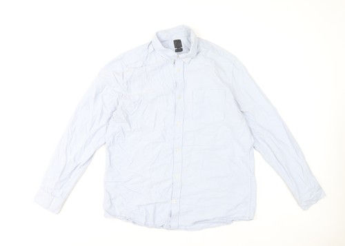 Camicia uomo blu cotone - camicia,
