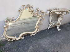 CONSOLE E SPECCHIERA LACCATE