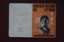 Tessera Fascista GIL PNF