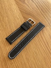 Cinturino In Pelle Nero Omega Rolex Panerai