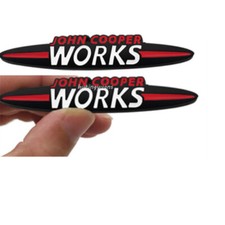 2x 9CM BLACK JOHN COOPER WORKS