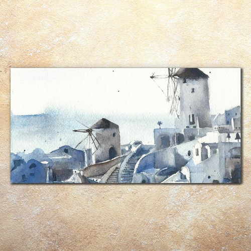 Quadro acrilico santorini - quadro,