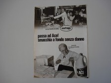 advertising Pubblicità 1981 CANDEGGINA ACE