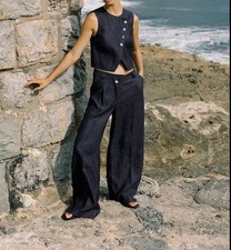 PANTALONE ZARA DONNA INDACO