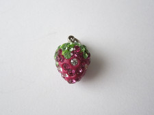 Ciondolo Fragola Strass 18KGP