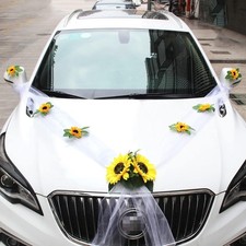 Decorazione per auto in organza matrimonio,matrimonio,decorazione per... 