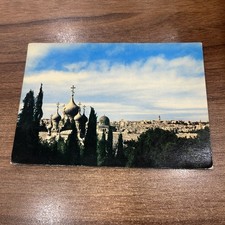 CARTOLINA COLORI VINTAGE COLLEZIONE GENERAL VIEW JERUSALEM - JORDAN