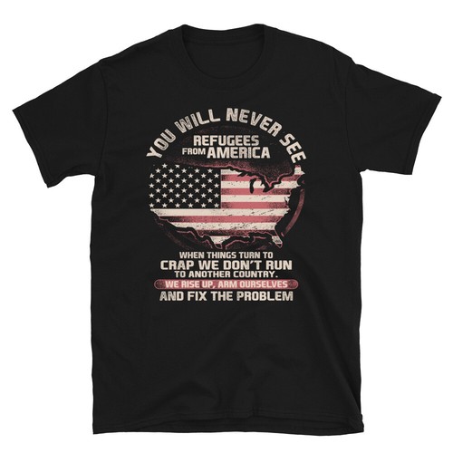 Maglietta patriot refugees - maglietta,